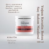 White Diamond Yoğun Keratin Içerikli Derinlemesine Bakım Botox Keratin Saç Bakım Maskesi 500 Ml
