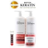 White Diamonds Botox Keratin Aşırı Yıpranmış Saçlar İçin Güçlü Etkili Onarıcı Profesyonel Saç Bakım 1000 Ml