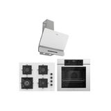 White Fryart Ankastre Set ( Qep63cb - Sc406-Wfa - D081-Sa) A++ Sessiz Davlumbaz - 65 Cm Ocak