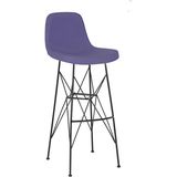 White Furniture Ikon Küçük Rahat Bar Sandalye 75 cm - Mor