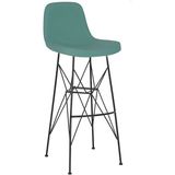 White Furniture Ikon Küçük Rahat Bar Sandalye 75 cm - Petrol Yeşili