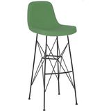 White Furniture Ikon Küçük Rahat Bar Sandalye 75 cm - Yeşil