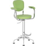 White Furniture Obje Kollu Rahat Bar Sandalyesi - Fıstık Yeşili