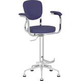 White Furniture Obje Kollu Rahat Bar Sandalyesi - Lacivert