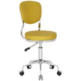 White Furniture Obje Küçük Ofis Çalışma Sandalyesi - Sarı