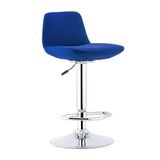 White Furniture Sive Bar Sandalye - Lacivert