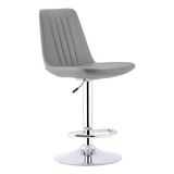 White Furniture Sive Rahat Bar Sandalye - Gri