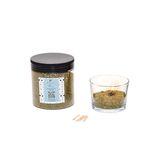 White Jasmine Kokulu Yeşil Yaratıcı İnci Tozu Mum (30 adet fitil ile birlikte)-250 gr