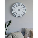 White Prime Roma Rakamlı 40 Cm Metal Duvar Saati