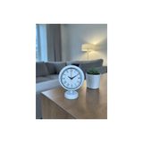 White Pure Roman Metal Masa Saati 25X20 Cm