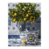 white rabbit home Amalfi Limon Desenli Kırlent Kılıfı(ADET FİYATIDIR) White Rabbit Tasarımı Orijinal Üründür.