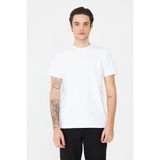 White Stone Beyaz Basic Bisiklet Yaka Erkek T-Shirt