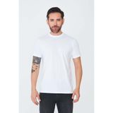 White Stone Beyaz Bisiklet Yaka Basic Erkek Tişört