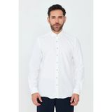 White Stone Beyaz Dynamic Fit Erkek Uzun Kollu Gömlek - XL