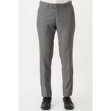 White Stone Caserta P1001 Slim Fit Düz Kumaş Pantolon Gri