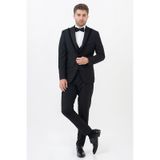 White Stone Guadalajara D114 Slim Fit Damatlık Takım Elbise Siyah - 60