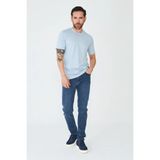 White Stone Koyu Mavi Erkek Günlük Jean Pantolon - Kahve - 34