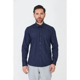 White Stone Lacivert Dynamic Fit Uzun Kollu Erkek Gömlek