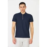 White Stone Lacivert Modern Kesim Polo Yaka Erkek T-Shirt - 3XL