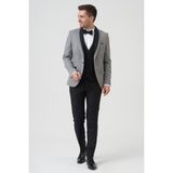 White Stone Philadelphia[ D2405 Slim Fit 6 Drop Likralı Damatlık Takım Elbise A.gri - 50 - Açık Gri