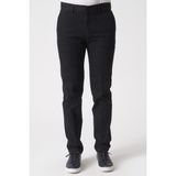 White Stone Siyah Slim Fit Esnek Likralı Pamuklu Kumaş Pantolon - 50