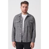 White Stone São Paulo G2527 Slim Fit Ceket Gömlek Desenli - XL