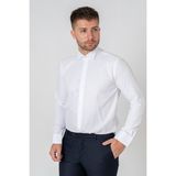 White Stone Venedik Pamuklu Slim Fit Ata Yaka Gömlek Beyaz - 2XL