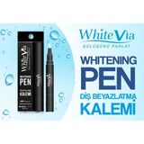 White Via WhiteVia PAP Teknolojili Diş Beyazlatma Kalemi 2 ml | Peroksitsiz Diş Beyazlatıcı Kalem Black