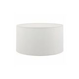 White West inn House 22 Cm Çap 15 Cm Yük : Abajur Şapkası Beyaz Kumaş Başlık Orta Ebatlı Plastik Kasnak Kurulu Başlık