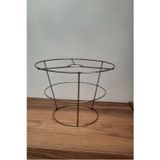 White West inn House Abajur Ve Avize Teli 3 Katlı Metal Iskelet 30*25*20 Yükseklik : 21 Cm