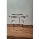 White West inn House Abajur Ve Avize Teli 3 Katlı Metal Iskelet 30*25*20 Yükseklik : 21 Cm