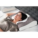 Whiteblanco Oasis Boyun Destekli Ortopedik Deluxe Uyku Yastığı - Antrasit - 40 x 60 x 11 cm
