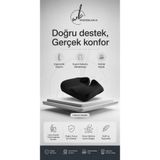 WHITEBLANCO Yeni Nesil Ortopedik Oturma Minderi Kuyruk Sokumu Destekli Ergonomik Minder