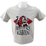 whiteface Kick Boks Özel Tasarım Baskılı Tişört (gri)