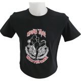 Whiteface Muay Thai Özel Tasarım Baskılı Tasarım Tişört (Siyah) - XL