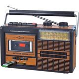 Whitetech FP-319 Nostaljik Kaset Çalar + Bluetooth + USB+SD+FM Radyo - Kahverengi