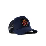 Who Tells Your Story Logolu Lacivert Trucker Şapka