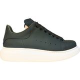 Who What Wear Erkek Casual Günlük Sneakers Doğal Deri Ayakkabı 25NM1402 - Yeşil