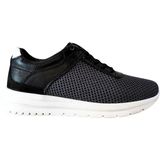 Who What Wear Erkek W Shoes Hakiki Deri El Yapımı Yarım Triko Nefes Alır Sneaker Ayakkabı 25WM0105 - Siyah