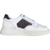 Who What Wear Erkek W Shoes Hakiki Deri Lastik Bağcıklı El Yapımı Sneaker Nubuk Deri Detaylı Ayakkabı 25WM0315 - Beyaz