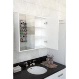 WHOGR MDF 2 Kapaklı Aynalı Banyo Dolabı 70x70x15 cm – Çok Amaçlı, Yüksek Kalite, Modern Tasarım
