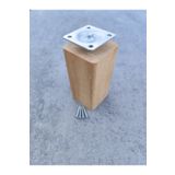 Wholewood Ahşap Koltuk Komodin Şifonyer Mobilya Ayağı Yuvarlatılmış M8 Vidalı 10 Cm Masif Ahşap Ayak