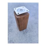 Wholewood Ahşap Koltuk Komodin Şifonyer Mobilya Ayağı Yuvarlatılmış M8 Vidalı 12 Cm Masif Ahşap Ayak