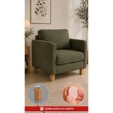 Wholewood Ahşap Koltuk Komodin Şifonyer Mobilya Ayağı Yuvarlatılmış M8 Vidalı Masif Ahşap Ayak - Ahşap Rengi - 12 cm