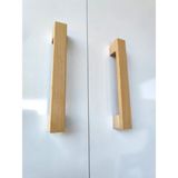 Wholewood Zen Ahşap Mobilya Dolap Kulpu - 96 mm - Ahşap Rengi