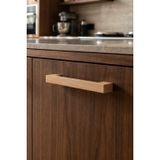 Wholewood Zen Ahşap Mobilya Kulpu, Kayın Ağacı, Krem, 96 mm