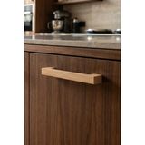 Wholewood Zen Ahşap Renkli Mobilya Dolap Kulpu 96 Mm Masif Kayın Ahşap Malzemeden Şık Tasarım - Ahşap Rengi