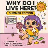 Why Do I Live Here? – Summer Edition: A Coloring Book for People Who Regret Their Life Choices Every July