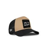 Why So Serious Logolu Siyah-Vizon Trucker Şapka