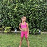 Whynot Kız Çocuk Neon Pembe Tayt Crop Takım - Spor Şık Yazlık Ikili Set , Günlük Rahat Kombin - 7 – 8 Yaş
